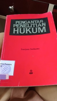 Image of Pengantar Penelitian Hukum